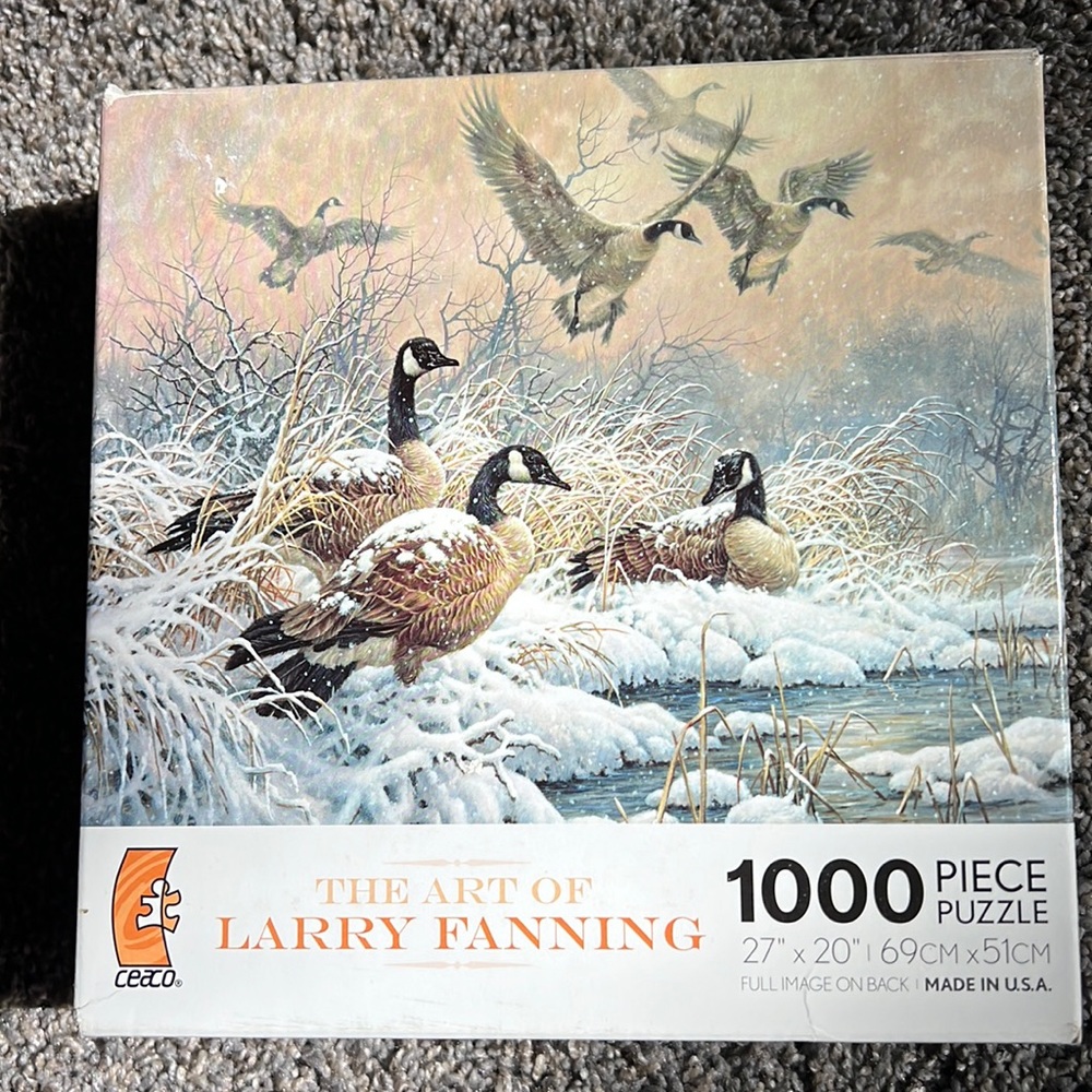 Ceaco 1000pc jigsaw puzzle.”Winter Retreat”